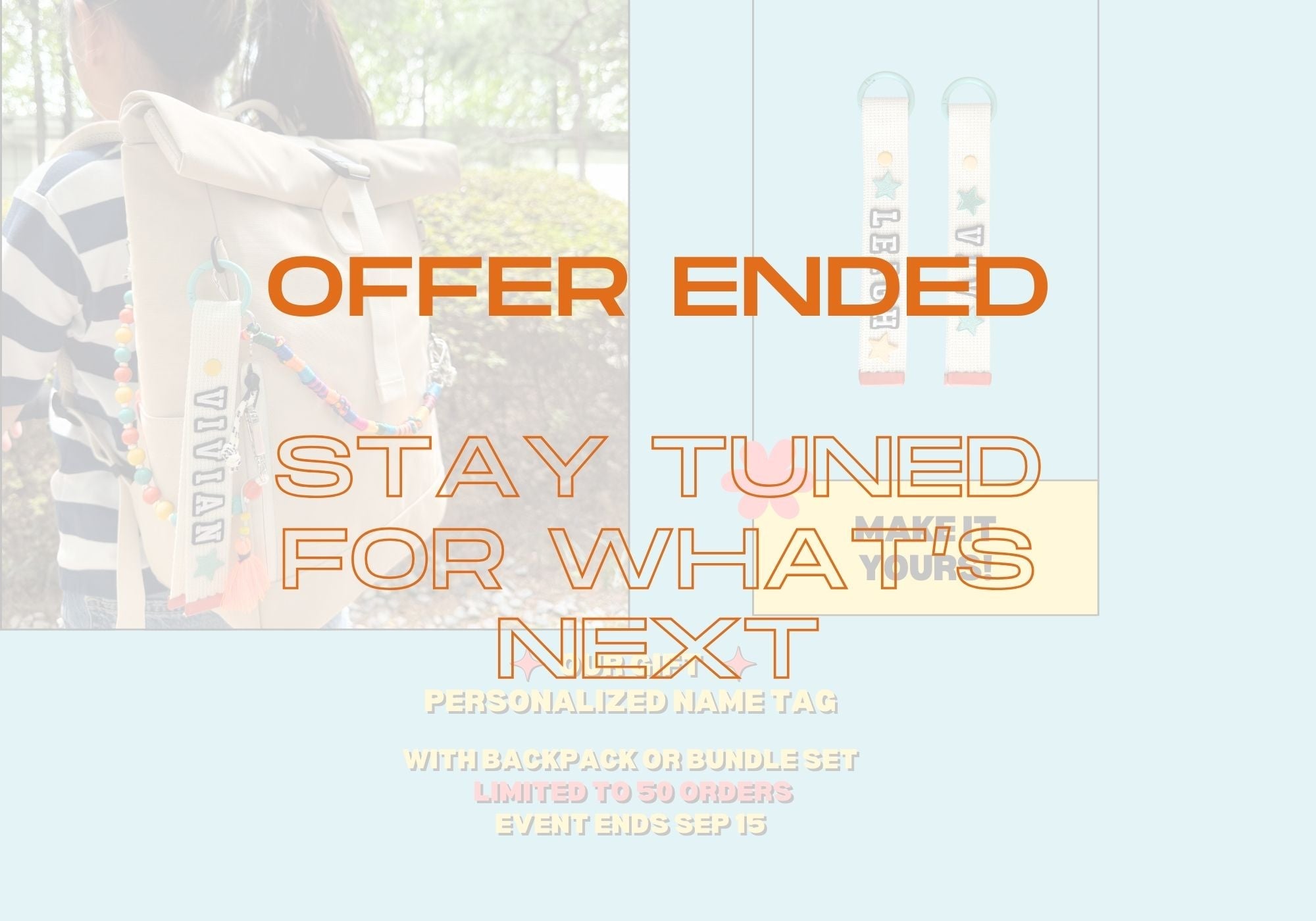 Make It Yours! - Personalized Name Tag Giveaway Event