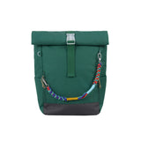 Ari Rolltop Backpack Set | Kara Bag Charm + Chest Strap, Forest Green