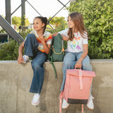 Ari Rolltop Backpack Set | Rowan Bag Charm, Rosewood Pink