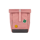 Ari Rolltop Backpack Set | Sticker Patch + Chest Strap, Rosewood Pink