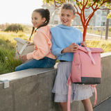 Ari Rolltop Backpack Set | Chest Strap, Rosewood Pink