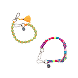 Bag Charm Set: Rowan Papaya + Juno Carnival